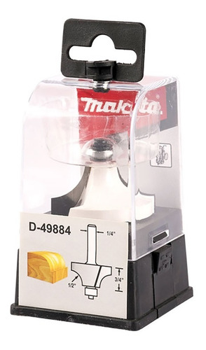 Fresa Redondeo C/ Escalon Makita D-49884 1/4 X 1/2 Router Bb