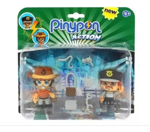 Pinypon Action Policia Y Aventurero + Accesorios Bunny Toys