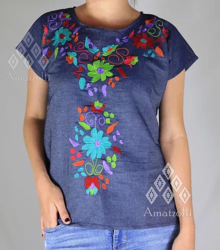 Blusa bordado mexicano sale