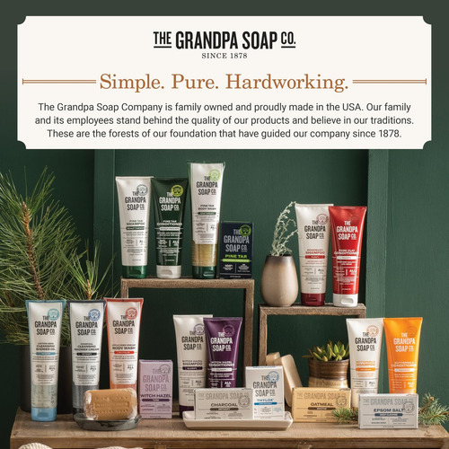 The Grandpa Soap Company Jabón De Alquitrán Para Hombres, 6