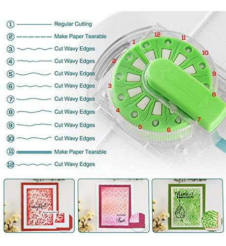 12 Formas En 1 Cortador De Bordes De Papel, Máquina De Corte