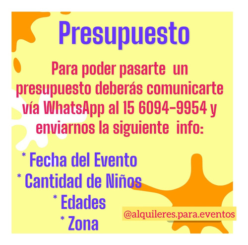 Alquiler Sillas Y Mesas Infantiles P/cumples $75.000 !!!!
