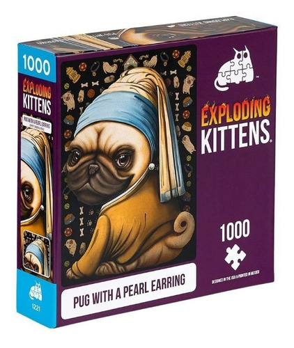 Puzzle Exp Kittens: Pug With A Pearl Earring / Demente Games