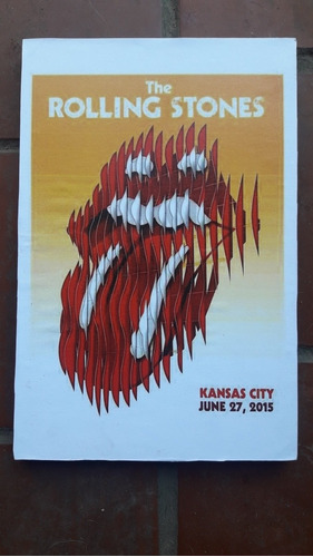 Rolling Stones Cuadro Mural Usa 2015 Mediano Regalado!!!