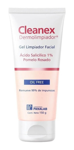 Gel Limpieza Facial Cleanex Dermolimpiador Piel Grasa 150g