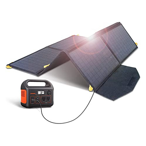 Kit De Cargador De Panel Solar Plegable Portátil De 60...