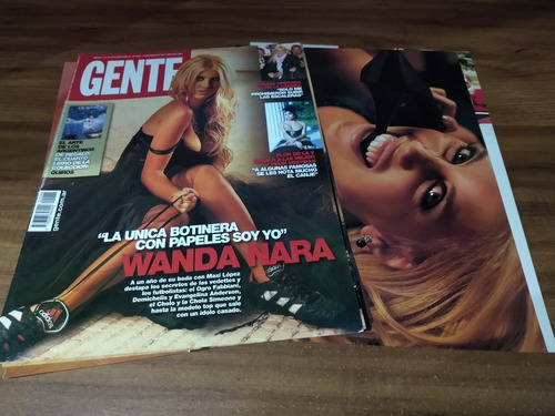 (rp796) Wanda Nara * Tapa Revista + 5 Pgs * 2009 (Usado)