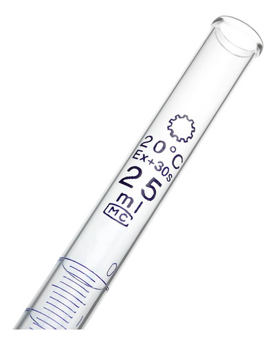 Bureta Vidrio Graduada 25ml (x 2 Unidades) Robinete Teflón