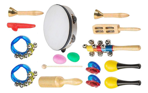Juego De Instrumentos Musicales Para Niños De 10 Piezas