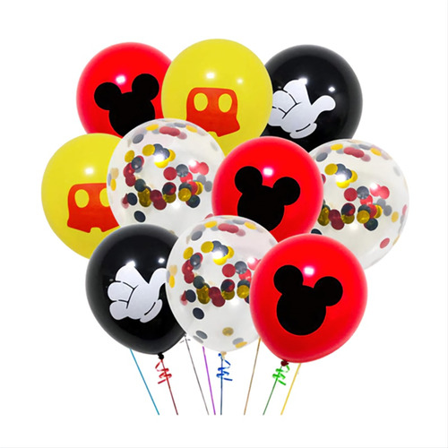 Art.fiesta Adorno Cumpleaños Infantil Globos Mickey Y Minnie