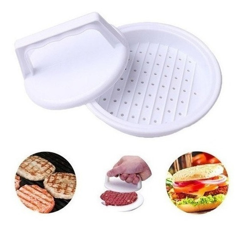 Hamburguesero Molde Para Hamburguesas 13 Cm Plastico Excelen