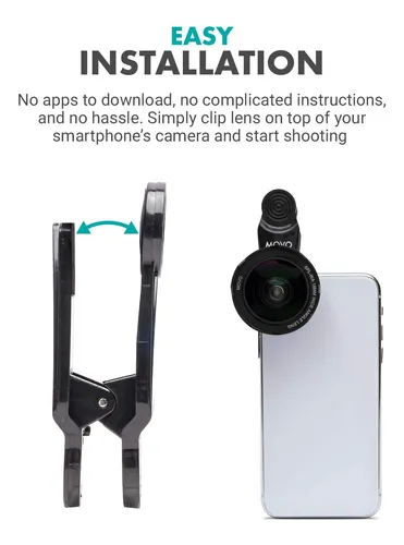 Lente Gran Angular 18 Mm Con Soporte Para Teléfono Celular