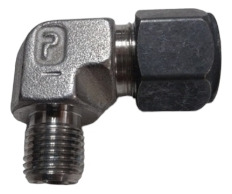 Conector Codo 1/2  Od X 1/4  Npt Macho Acero Inoxidable 316