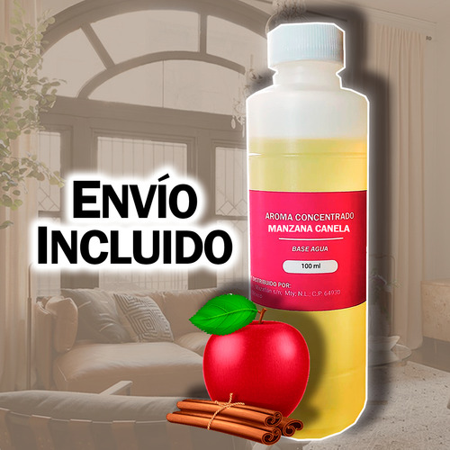 Esencia Ambiental Concentrado Manzana Canela Base Agua 200ml