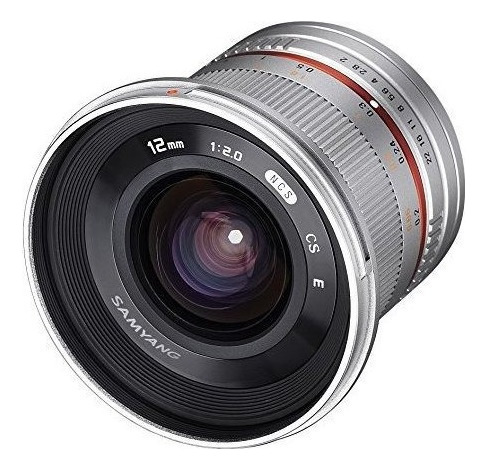 Objetivo Samyang Sy12mfxsil 12 Mm F20 Ultra Gran Angular Par