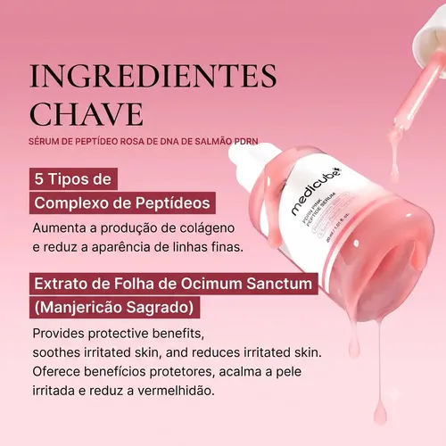 Medicube Sérum Medicube PDRN Pink Peptide para Rosto e Pescoço - 30 mL