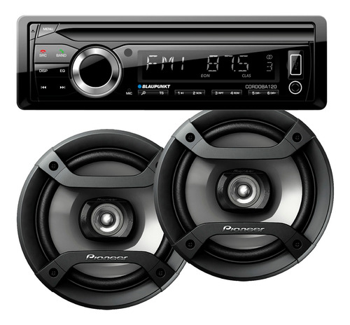 Stereo Bluetooth Cordoba Con Parlantes 6,5 Pulgadas Pioneer