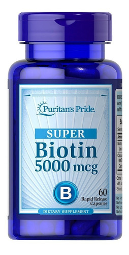 Biotina 5000 Mcg 60 Cap - L a $700