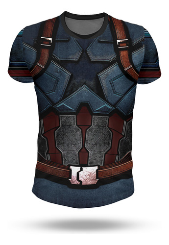 Remera Capitán América, Mod 3  Tipo Traje ,felix Comics