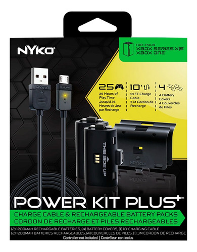 2 Bateria Para  Xbox Series / Xbox One - Power Kit Plus Nyko