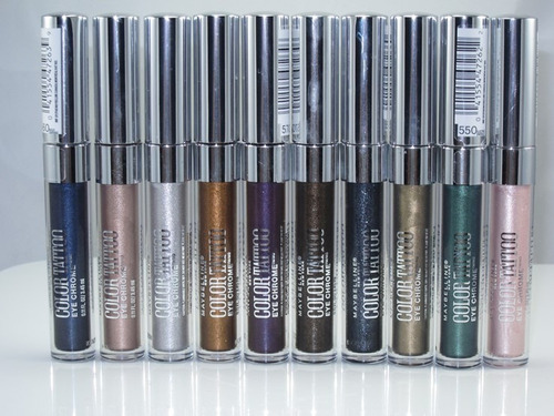 Sombra Color Tattoo Eye Chrome Maybelline Variedad Color 