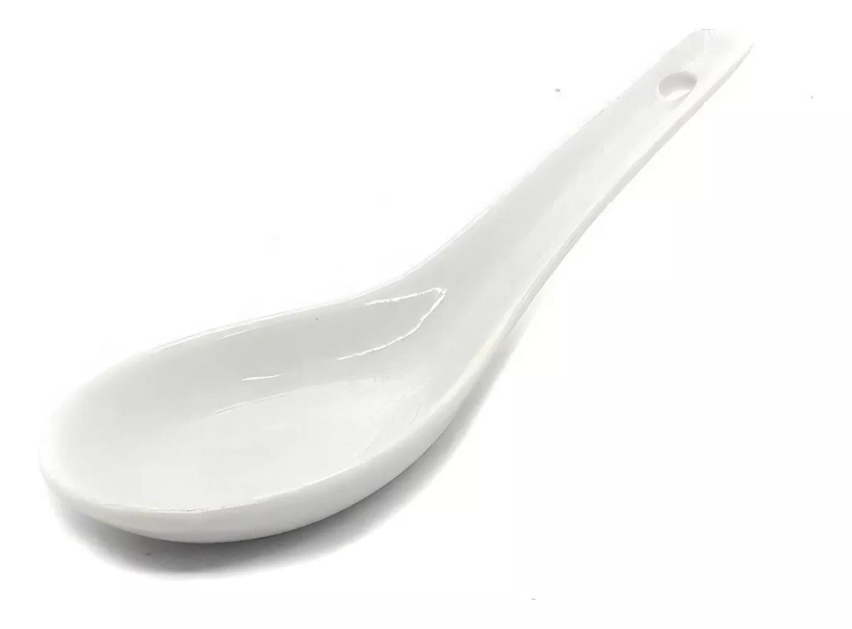 Tercera imagen para búsqueda de cucharas de ceramica blanca