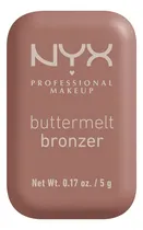 Comprar NYX Professional Makeup, Buttermelt Bronzer, Tono: All Butta D Up (café cacao). Bronceador cremoso en polvo infusionado con manteca de karité, mango y almendras, hasta 12H de uso, fórmula vegana