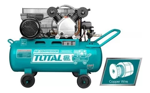 Compresor De Aire Industrial 100lts 3hp Total Tc2301006