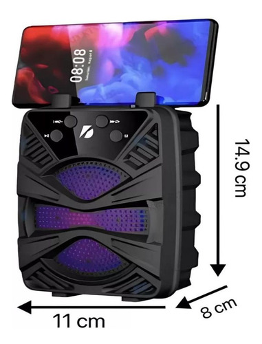 Caixa De Som Caixinha Som Bluetooth Portatil Potente Fm Usb