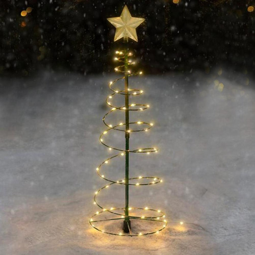 Corda Espiral De Luzes Led De Árvore De Natal Para Árvore De