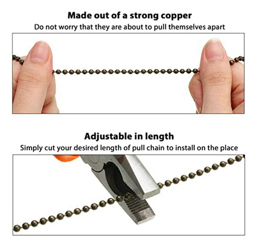 [ Extensor De Cadena De Madera Para Ventilador De Techo De