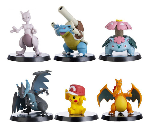 Figuras De Acción Pokémon Mewtwo Pikachu Modelo Charizard To