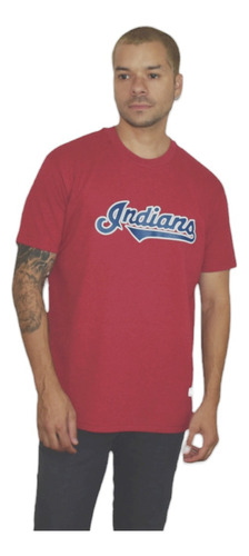 Remera Estampada Adulto Indians S Al Xl