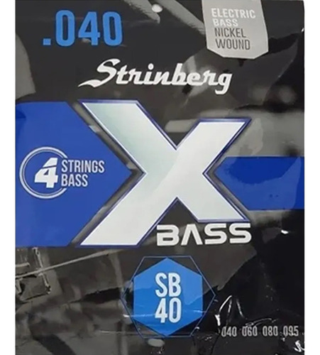 Imagem 2 de 3 de Encordoamento Contra Baixo 4 Cordas 40 Strinberg Sb40 Nickel