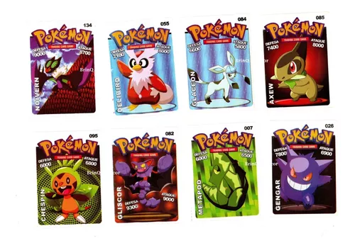 Kit Cartinhas Pokemon =60pctes Cards Bater Bafo Pokemon em Promoção na  Americanas