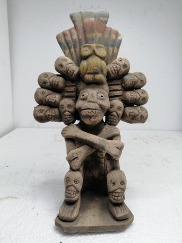 Mictlantecutli Dios De Muertos  Azteca Zompantli Artesania