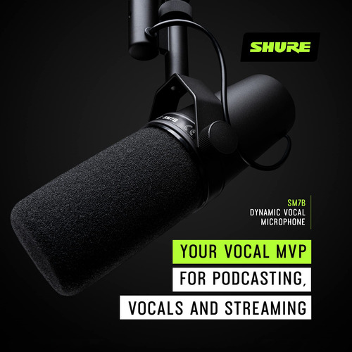 Micrófono Dinámico Vocal Shure Sm7b Para Transmisión, Podcas