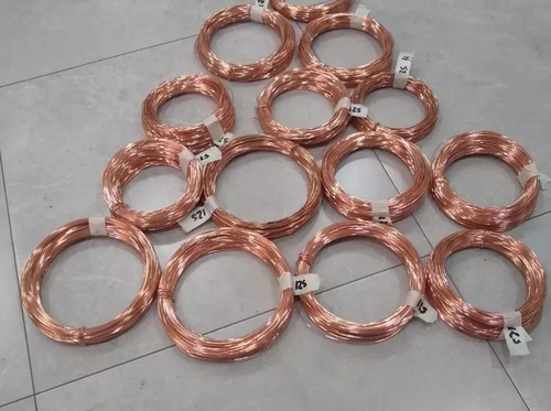 Alambre De Cobre Blando De Cualquier Espesor Por 1/2 Kilo Bordó