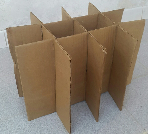 Separador Caja De Carton Pará Botella Y Envase 1 Litr X12