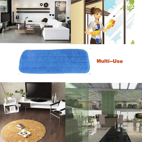 Pack De 4 Almohadillas Lavables Para Fregona De Microfibra,