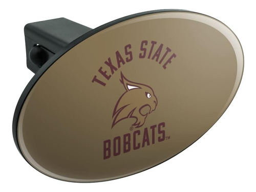 Texas State Bobcats Oval Tow Trailer Hitch Cover Plug Insert