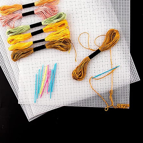 10 Pzs Lienzo De Malla De Plástico Para Bordar Punto Crochet