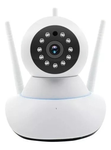 Cámara Seguridad Ip Wifi Robótica Visión Noct 3 Antenas Wifi