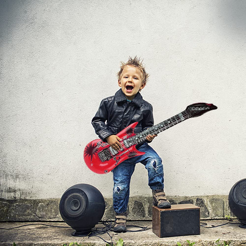 Guitarra Inflable 35 Pulgadas 6 Colores Fiesta De Rock And R