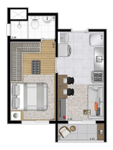 Imagem 17 de 18 de Apartamento À Venda No Bairro Chácara Santo Antônio (zona Sul) - São Paulo/sp - O-4993-12482