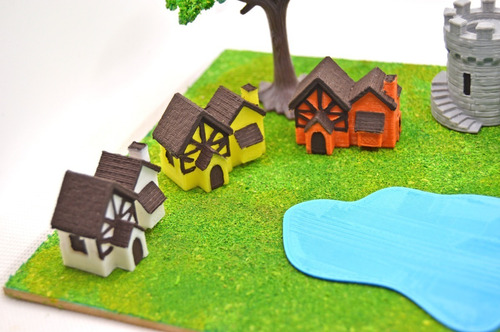 Maqueta Escolar Castillo Aldea