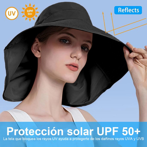Sombrero Para Sol Gorras Mujer Playa Visera Protección Uv