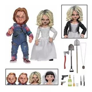 Neca Ultimate Bride Of Chucky Chucky And Tiffany Figures