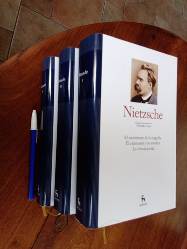 Imagen 2 de 10 de Nietzsche Varias Obras 3 Tomos - Gredos
