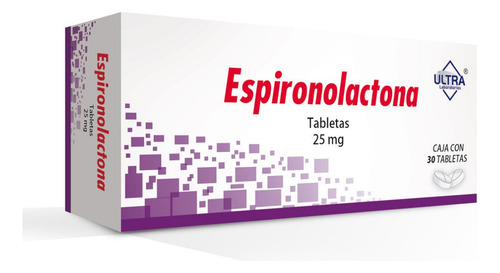 Espironolactona 25 Mg Caja 30 Tabletas Ultra Laboratorios